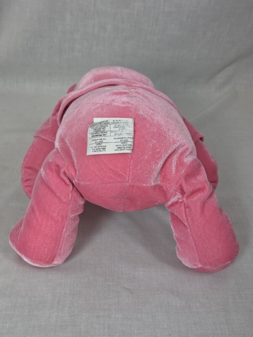 Pink Winnie The Pooh Bear Plush 11" Velvet Sweet Tickle Disney Store Stuffed - Picture 5 of 7